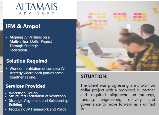 , Projects, Altamais Advisory